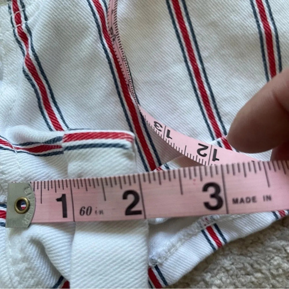 PACSUN Red White and Blue Denim Mom Shorts 4th of July Size 26 - Picture 12 of 12